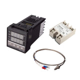 5xDigital PID REX-C100 Temperature Controller+max.40A SSR K Thermocouple Set