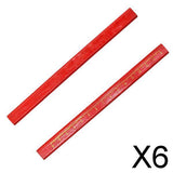 Maxbell 6x10 Pcs Carpenter Pencils with Measuring Builders Woodworking Pencil Marker