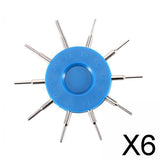 Maxbell 6xHigh Accuracy Glasses Hole Measuring Tool Eyeglass Repair Tool 10 Size