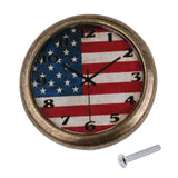 Maxbell Maxbell Classic Clock Door Drawer Bin Pull Knob Closet Wardrobe Handle American Flag