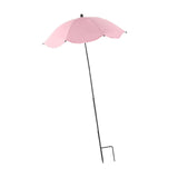 Maxbell Plant Umbrella with Metal Stake Weatherproof Sun Shade Cloth for Garden Beds Pink