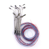 Maxbell 2x 10 Model Railway Train Architecture Dual/Single Lamp Post Street Light LEDs N