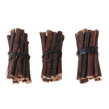 Maxbell 3 Sets Handcrafts 1/12 Scale Firewood Wooden Sticks Dollhouse Accessory Kids Pretend Play Toy - Aladdin Shoppers