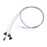 Maxbell 4Pcs Miniature Pillar Light Decor Outdoor Lighting Model for DIY Scene House Warm White Light