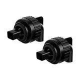 Maxbell 2x Aquarium Duckbill Nozzle Connector Rotating Sturdy Water Outlet   Black