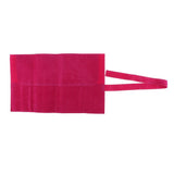 Maxbell Maxbell PU Hairstylist Scissors/Shears Folding Bag Combs Clips Holder Pouch Red Wine