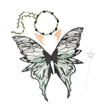 Maxbell Fairy Wings Cute Halloween Costume Accessories Decor Comfortable Fancy Dress Black