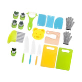 Maxbell 19 Pieces Play Kitchen Toys Realistic Utensils for Ages 3+ Years Old Holiday