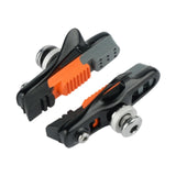 Maxbell 2Pcs Bike Brake Pads No Noise Cycle Brake Parts for Front and Back Wheel Black