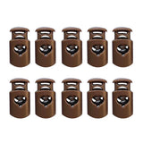 Maxbell 4x10 Pieces Plastic Barrel Shock Cord Rope Toggle End Lock Stopper Repalcement