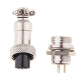 Maxbell Pair GX12 3Pins Waterproof Male Female Panel Metal Aviation Wire Connector - Aladdin Shoppers