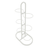 Maxbell Ball Storage Rack Metal Multifunctional Basketball Rack for Indoor Gym Rugby 6 Tier White