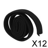 Maxbell 12x1M Anti Aging Thermal Insulation Pipe Tube Sleeve For Hydration  Black