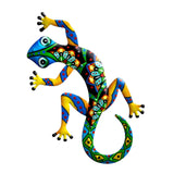 Maxbell Gecko Figurine Bedroom Creative Colorful Modern Outdoor Gecko Wall Sculpture green