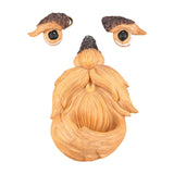 Maxbell Tree Face Bird Feeder Old Man Face Resin Sculpture for Backyard Outdoor Yard