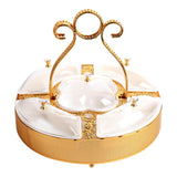 Maxbell Divided Serving Tray Snack Platter with Lid for Entertaining Multifunctional