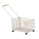 Maxbell Rolling Laundry Basket Cart Large Heavy Duty Laundry Hamper for Home Bedroom Medium White