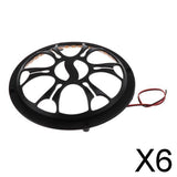 Maxbell 6xCar Horn Decorative Cover Speaker Grilles Protector Black for Light 6.5inch