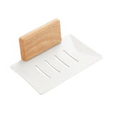 Maxbell Soap Dish Easy Cleaning Drainable Modern Decorative Metal Sturdy Soap Holder Wall Mounted