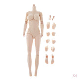 1/6 Female Seamless Body Big Bust Sculpt for 12inch Action Figure Body x4