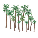 Maxbell 6x12pcs Layout Model Train Palm Trees Scale HO O N 6-11cm Model Scenery