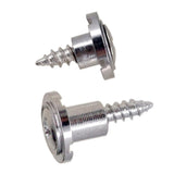 Maxbell Round String Tree Retainer&Screws Set for Fender ST Guitar Black+Silver