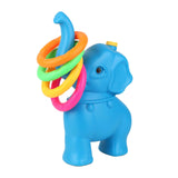 Maxbell Elephant Rings Toss Game Educational Toy Children Throw Circle Game for Kids Blue