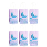 Personalised Paper Gifts Bags Party Wedding Favour Mermaid Bags Blue