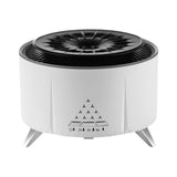 Flame Humidifier Birthday Office Farmhouse Desk Aroma Essential Oil Diffuser White