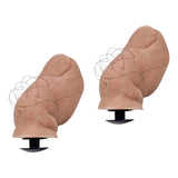 Maxbell 2Pcs 3D Funny Toe Clogs Charms Creepy Shoes Decorations for Props DIY Cosplay Hairy