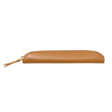 Maxbell Pencil Case Thin Retro Style Aesthetic Pen Bag for Boys Girls Makeup Office Brown