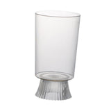 Maxbell Clear Vase for Centerpieces Modern Transparent for Living Room Desktop Party Style D