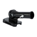 Maxbell Flag Pole Holder Hardware Aluminum Alloy 180° Adjustable Wall Mounted Holder Black
