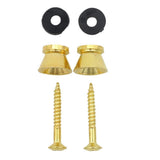 Maxbell 2 Pieces Metal Strap Lock Screw Button for Acoustic Electric Guitar - Aladdin Shoppers