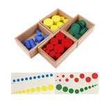 Maxbell Montessori Colored Cylinders Interactive Toy Sensory Toys for Preschool Kids