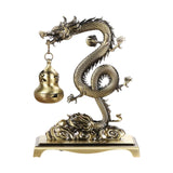 Maxbell Chinese Incense Burner Dragon Themed Hanging Furnace for Wedding Spa Office Bronze