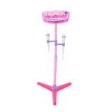 Maxbell Maxbell Music Play Toy Kids Karaoke Machine With 2 Microphones Adjustable Stand Pink