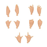 19-Joints Nude Body Parts & 5 Pairs Joints Movable Hand Set for Blythe Dolls