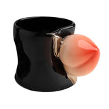 Maxbell Ceramic Coffee Mug Cute Afternoon Tea Cup for Cappuccino Hot Chocolate Juice Black