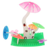 Maxbell Maxbell Artificial Plant Mushroom Fish Tank Aquarium Ornament Water Yard Decor Rosy