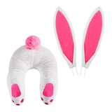 Maxbell 2Pcs Easter Decor Wreath Kit Bunny with Ears DIY Garland pink