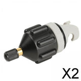 Maxbell 2xInflatable Boat SUP Pump Adaptor Converter for Boat Stand up Paddle Board black