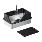 Maxbell Cat Litter Tray with Raised Edges Splashproof Large Capacity Include Scooper Black