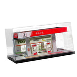 Maxbell 1/64 Scale Gas Station Model Decor Ornament for Fairy Garden Micro Landscape