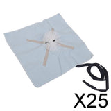 25xSaxophone Sax Cleaning Tool Pull Through Wiping Cloth Brush Blue