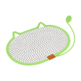 Cat Scratching Pad Rug Couch Claw Home Toy Indoor Cats Cat Scratcher Mat Toy Green 50x35cm