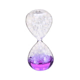 Maxbell 2xBubble Singing Hourglass Handmade Sand Timer Birthday Present for Lover Kids purple