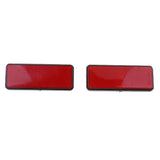 Maxbell 8pcs Rectangle Reflectors Universal for Motorcycle ATV Dirt Bike Scooter