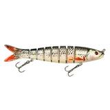 Maxbell Bass Fishing Lure Multi Jointed Fish Tool Lifelike Supplies Artificial Lures Style B