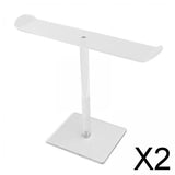 Maxbell 2xAcrylic Headband Holder Hairband Display Stand Protection Durable for Watch 1 Tier